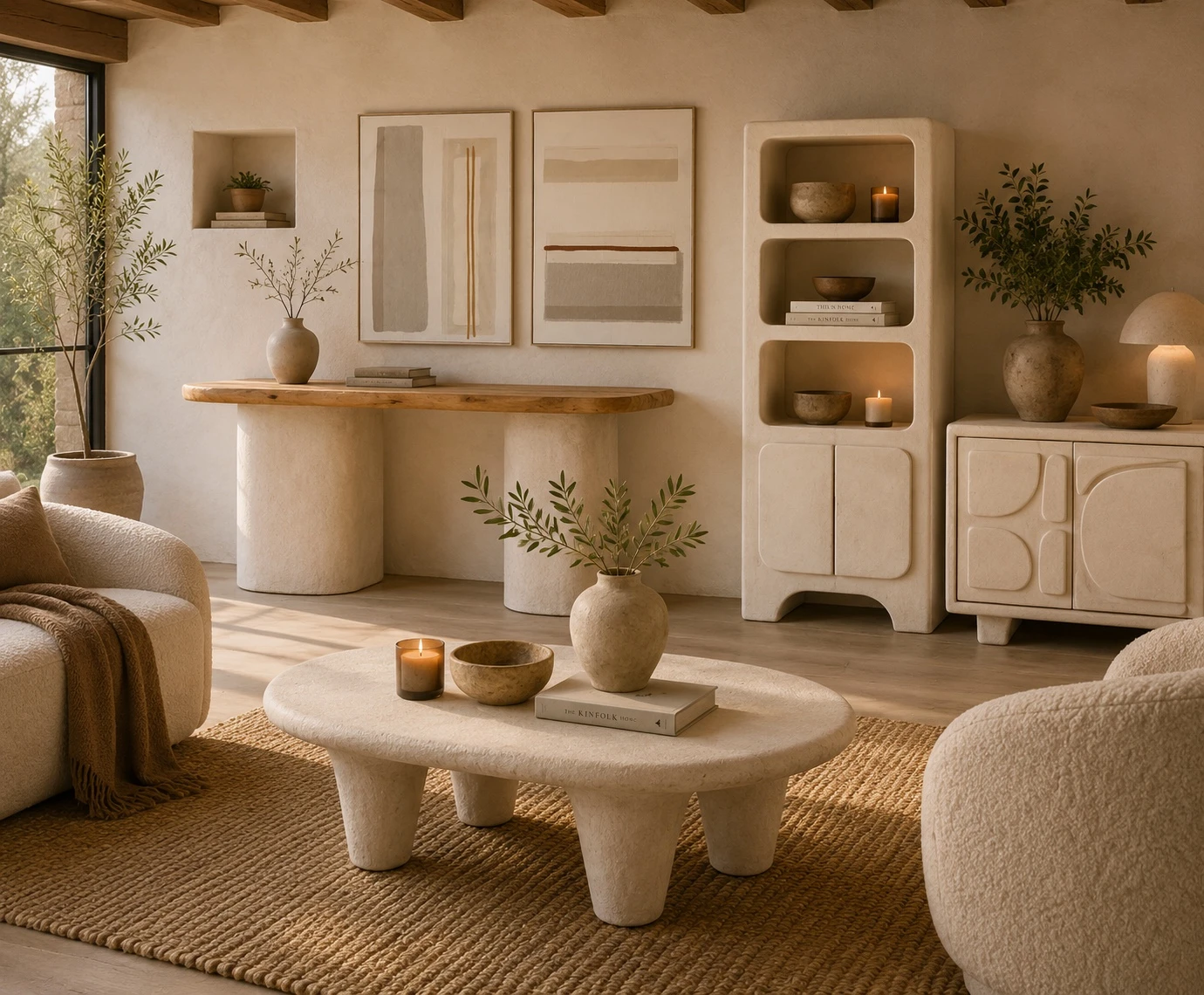 Ambiente Mediterráneo Slow Living con muebles Wilma